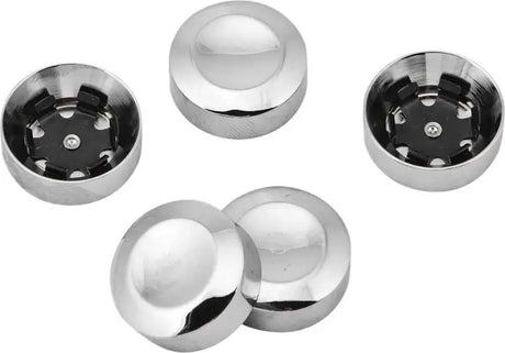 D26-0152 Rear Sprocket Bolt Cover W/Spring Clips Chrome