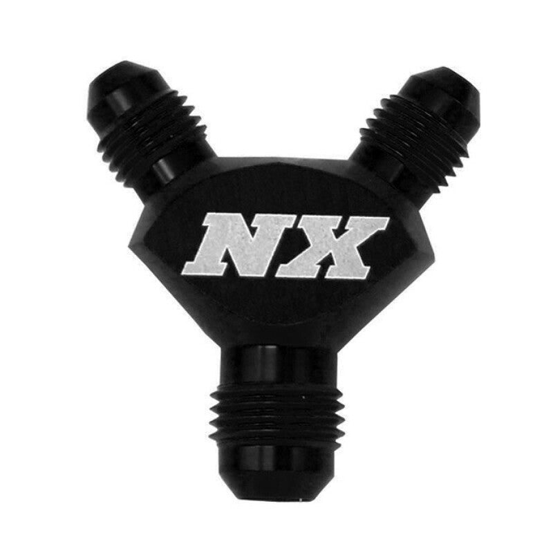 Nitrous Express 16386 Nitrous Express 6AN x 6AN x 6AN Billet Pure-Flo Y Fitting - Black - 16386