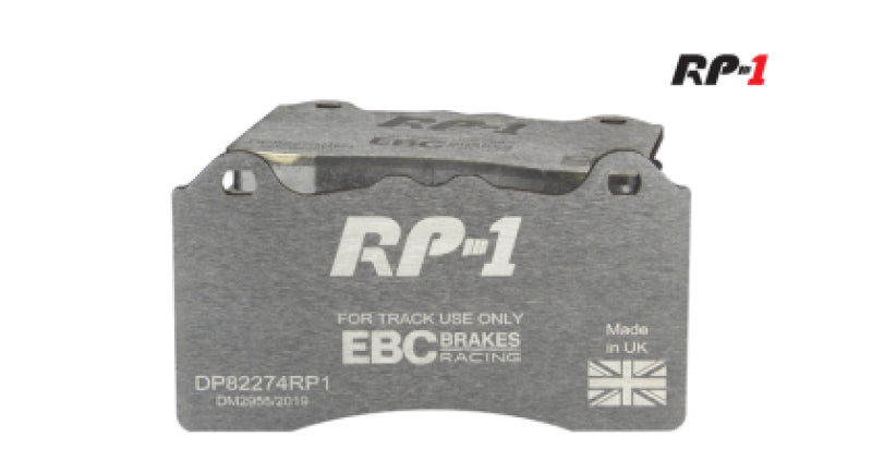 EBC DP82302RP1 EBC Racing 2020+ Toyota GR Supra 2.0 Turbo / 2019 BMW 330 G20 2.0 Turbo RP-1 Race Front Brake Pads - DP82302RP1