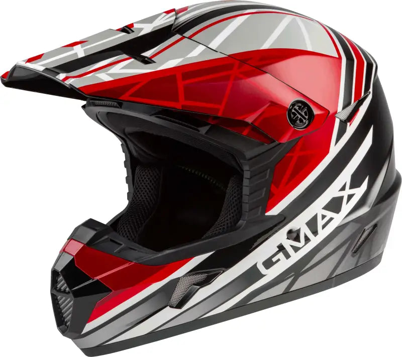 GMAX D3461026 Mx 46 Off Road Mega Helmet Black/Red/White Lg