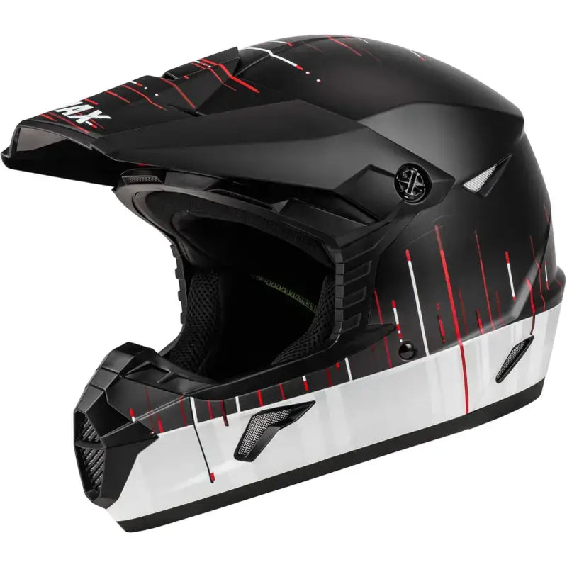 GMAX D3463845 Mx 46 Frequency Off Road Helmet Matte Black/White Md