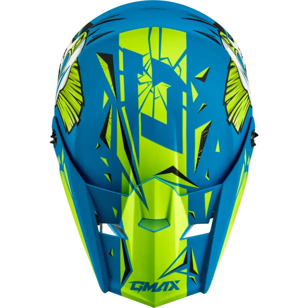 D3465181 Youth Mx 46y Unstable Helmet Matte Blue/Green Ym - MX-46Y