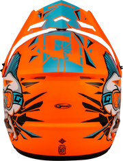 D3465210 Youth Mx 46y Unstable Helmet Hi Vis Orange/Blue Ys - MX-46Y