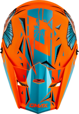 D3465211 Youth Mx 46y Unstable Helmet Hi Vis Orange/Blue Ym - MX-46Y