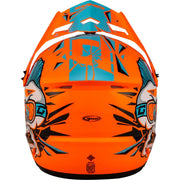 D3465212 Youth Mx 46y Unstable Helmet Hi Vis Orange/Blue Yl - MX-46Y