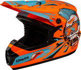 D3465212 Youth Mx 46y Unstable Helmet Hi Vis Orange/Blue Yl - MX-46Y