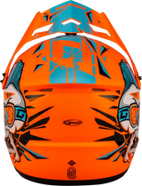 D3465212 Youth Mx 46y Unstable Helmet Hi Vis Orange/Blue Yl - MX-46Y