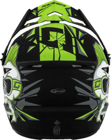 D3465220 Youth Mx 46y Unstable Helmet Matte Black/Green Ys - MX-46Y