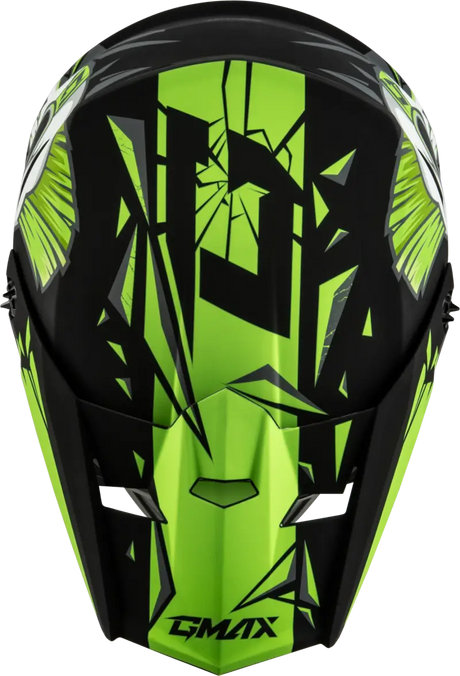 D3465222 Youth Mx 46y Unstable Helmet Matte Black/Green Yl - MX-46Y
