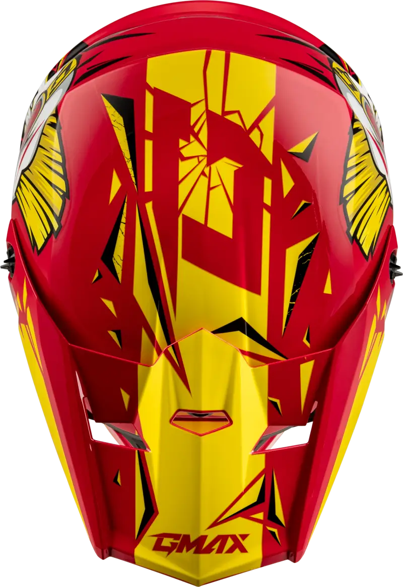 D3465230 Youth Mx 46y Unstable Helmet Red/Yellow Ys - MX-46Y