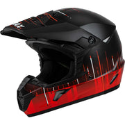 GMAX D3465322 Youth Mx 46y Frequency Offroad Helmet Matte Black/Red Yl