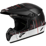 GMAX D3465841 Youth Mx 46y Frequency Offroad Helmet Matte Black/White Ym