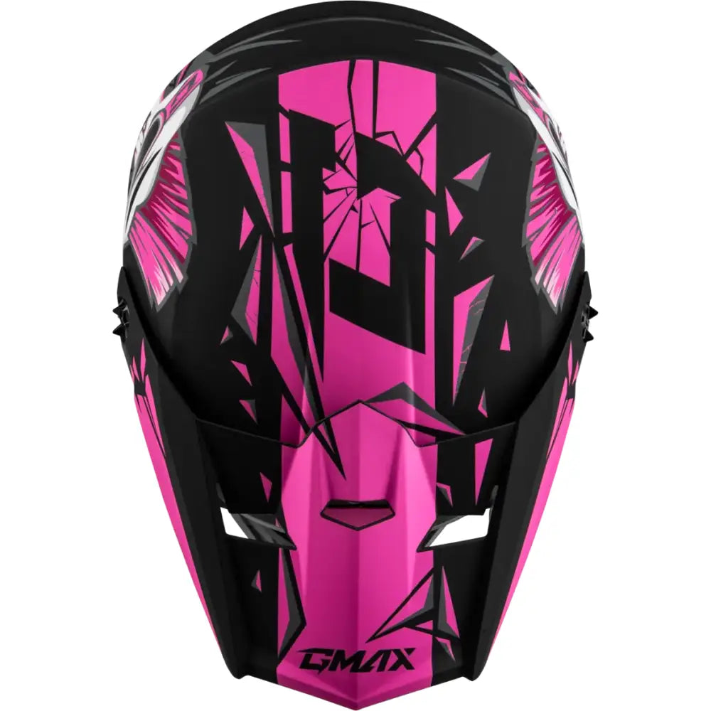 D3466170 Youth Mx 46y Unstable Helmet Matte Black/Pink Ys - MX-46Y