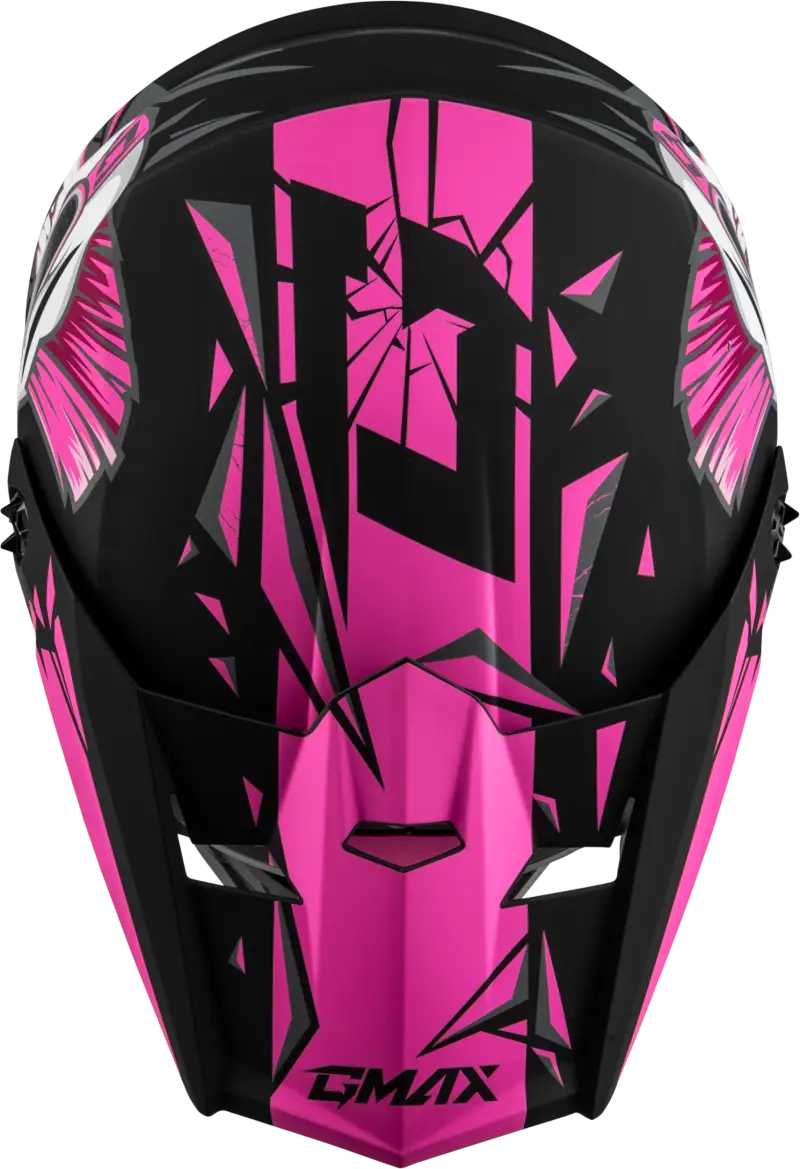 D3466172 Youth Mx 46y Unstable Helmet Matte Black/Pink Yl - MX-46Y