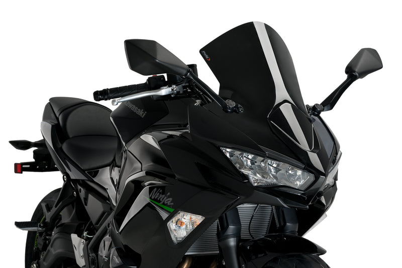 Puig Racing Windscreen Windshield/Windscreen 3880N - Black R-Racer