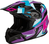 D39611436 Gmax Mx-96 Splinter Helmet Black/Purple/Blue Lg - RV and Auto Parts