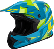 D3961184 Gmax Mx-96 Splinter Helmet Matte Blue/Green Sm - RV and Auto Parts
