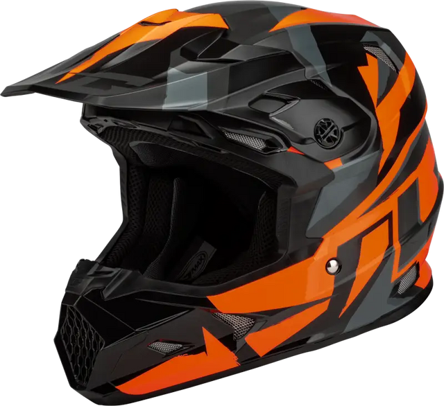 D3961494 Gmax Mx-96 Splinter Helmet Black/Orange Sm - RV and Auto Parts