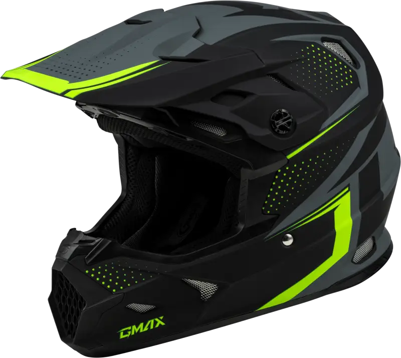 D3962333 Gmax Mx-96 502 Helmet Matte Grey/Hi-Viz Xs - RV and Auto Parts