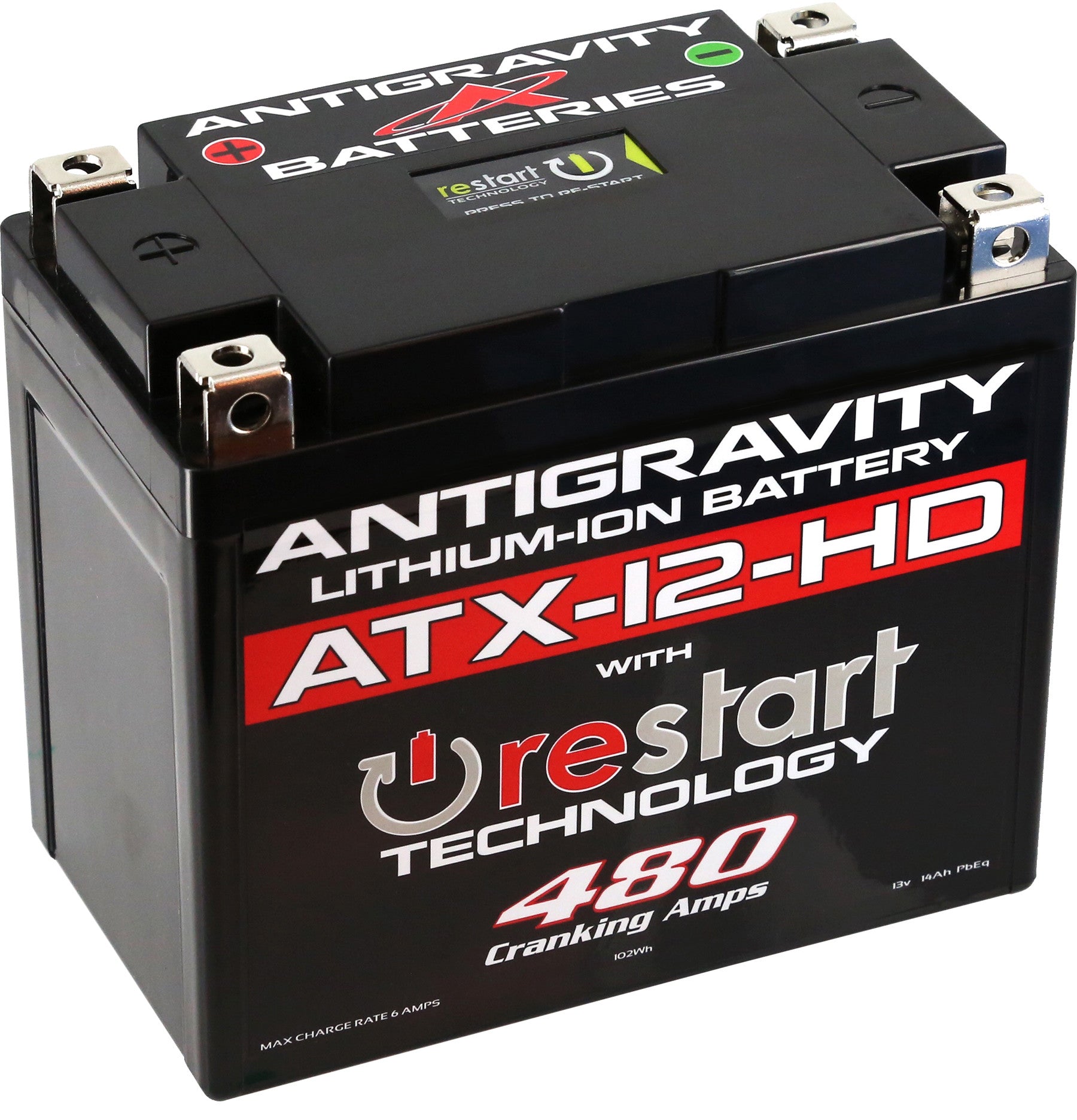 Antigravity Restart Lithium Battery AG-ATX12-HD-RS - ATX12-HD-RS 480 CA