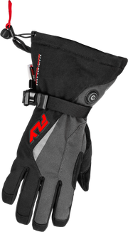 Title Heated Gauntlet Gloves Grey/Black/Red 2x