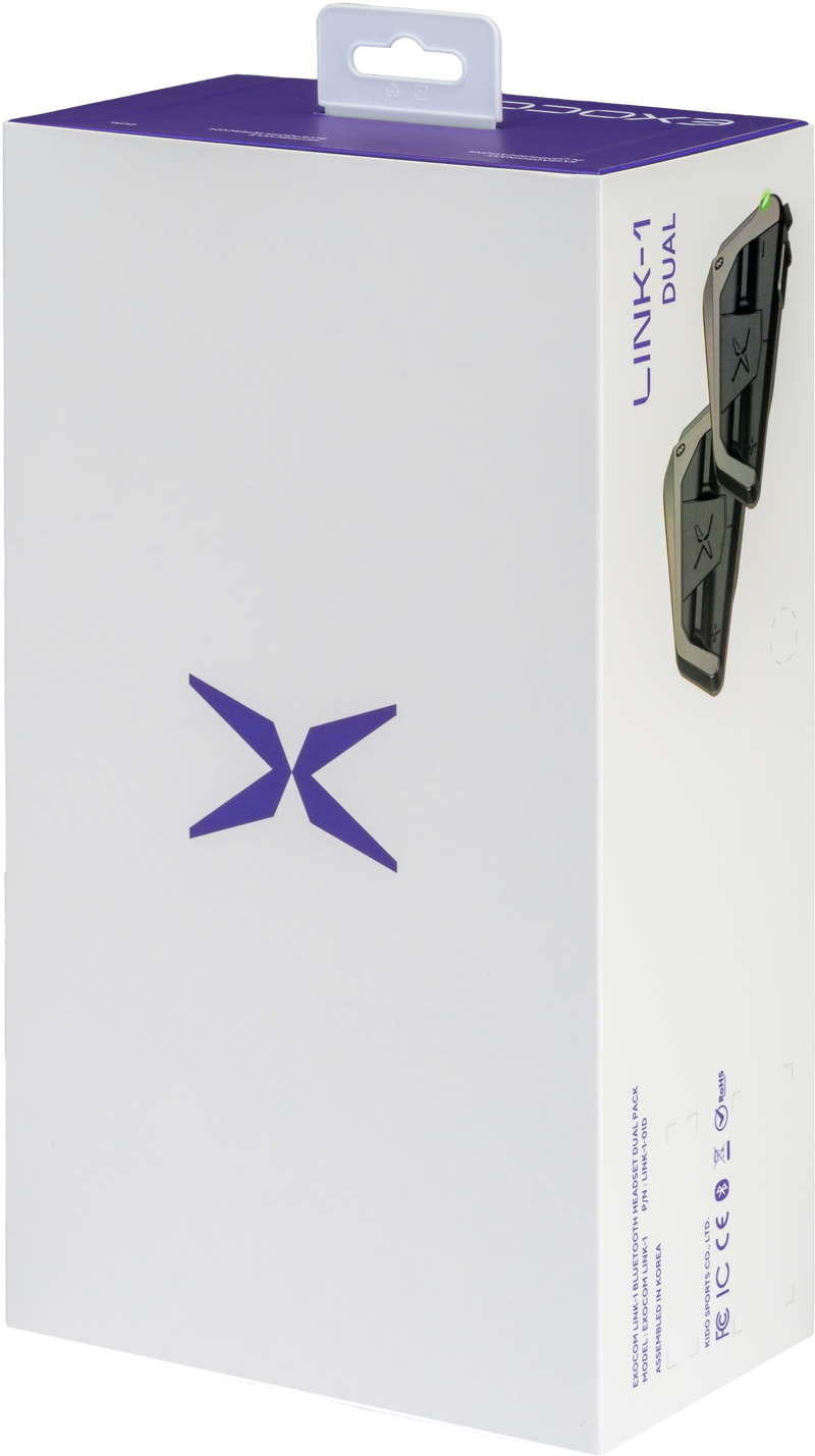 Exocom EXO-COM Link-1 Bluetooth Communicator Audio/Visual/Communication EC-Link1-D - Link-1 Dual Pack