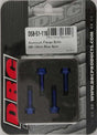 D58-51-116 Aluminum Flange Bolts Blue M6x16mm 4/Pk