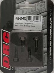D58-51-412 Aluminum Flange Bolts Titanium M6x12mm 4/Pk