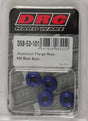 D58-53-101 Aluminum Flange Nuts Blue M6x12mm 4/Pk
