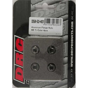D58-53-401 Aluminum Flange Nuts Titanium M6x12mm 4/Pk