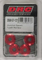 D58-57-121 Aluminum Spacers Type 1 Red M6x12mm 4/Pk