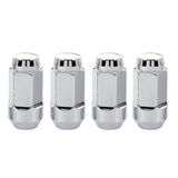 McGard Hex Lug Nut (Cone Seat Bulge Style) M14X1.5 / 13/16 Hex / 1.945in. Length (4-Pack) - Chrome - 64023