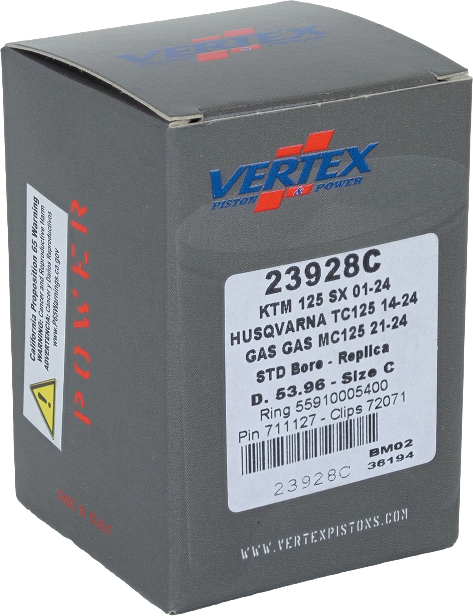 Vertex Piston Kit Piston kits & Components 23928C - Cast Replica
