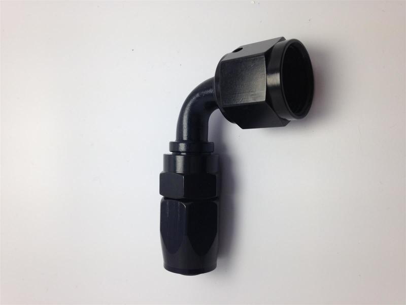 Fragola 229010-BLRAD Fragola -10AN Male Rad. Fitting x 90 Degree Pro-Flow Hose End - Black