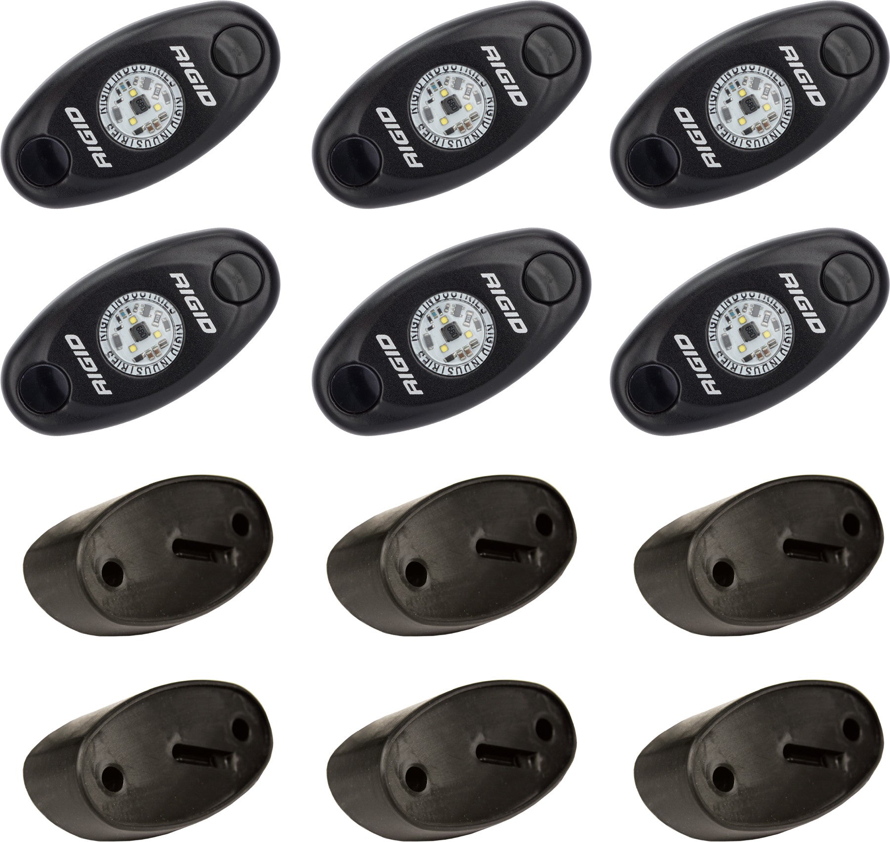 Rigid 6 Rock Light Kit Illumination 400253 - CW