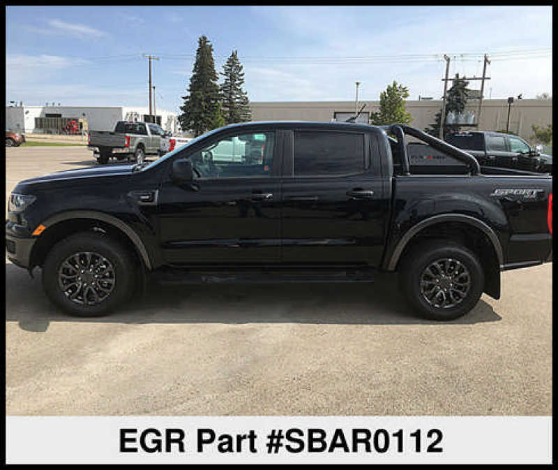 EGR 2019+ Ford Ranger Black Powder Coat S-Series Sports Bar (w/o Side Plates) - SBAR0112