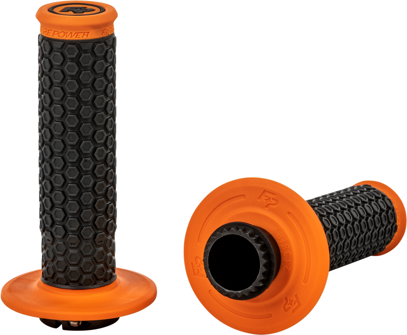 Fire Power Pilot Lock-On Grips 24-0104 - Orange MX Lock-ON