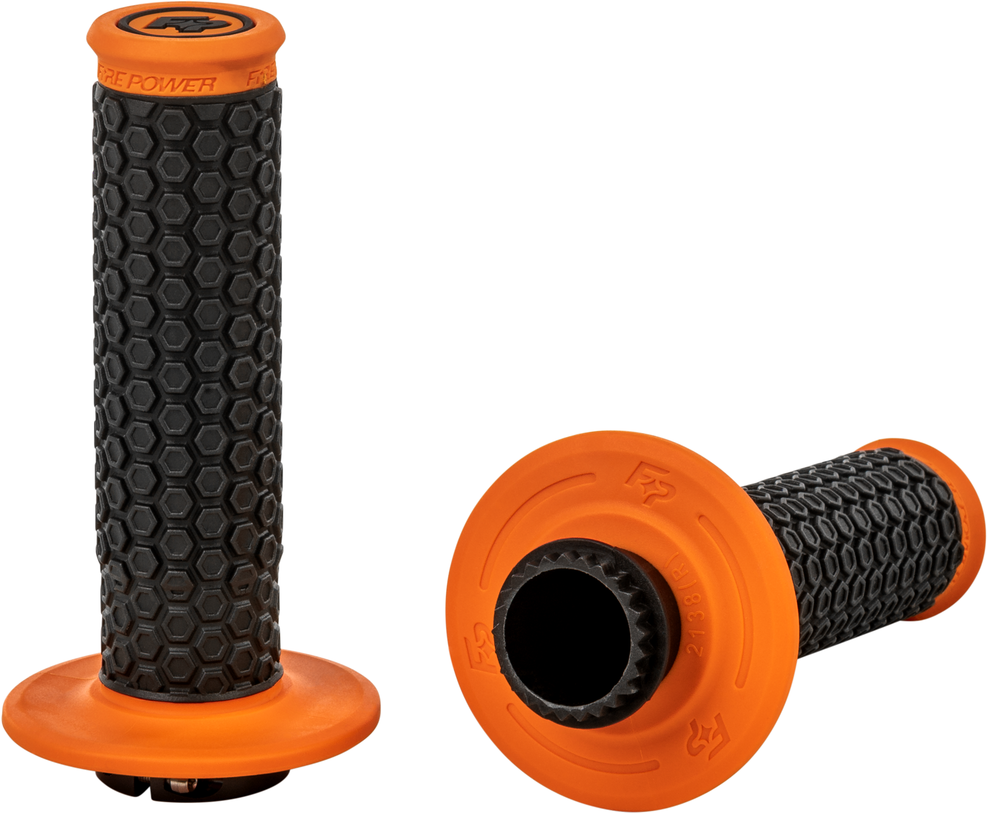 Fire Power Pilot Lock-On Grips 24-0104 - Orange MX Lock-ON
