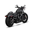 Vance & Hines HD Sportster 14-22 Shortshots Staggered Black Full System Exhaust - 47329