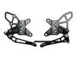 Vortex Racing 09-12 Kawasaki ZX600 Ninja ZX-6R Adjustable Rearsets- Black - Vortex Racing