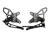 Vortex Racing 09-12 Kawasaki ZX600 Ninja ZX-6R Adjustable Rearsets- Black - Vortex Racing
