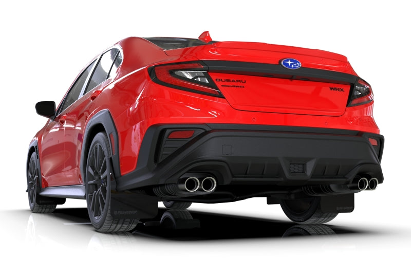 Rally Armor MF92-UR-BLK/MBK-X Rally Armor 2022+ Subaru WRX Black UR Mud Flap Altered Font Met. Blk Logo