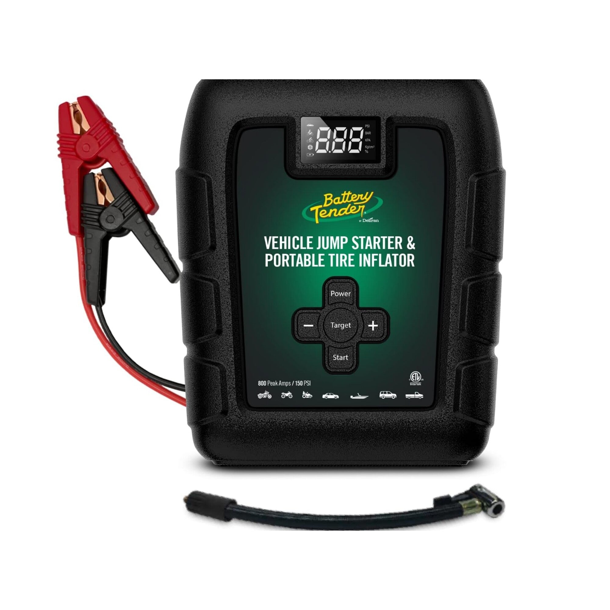 Battery Tender 800A 12V Lithium Jump Starter Tire Inflator 030-3010-WH