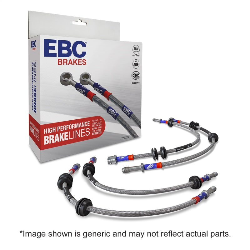 EBC BLA7559-6L EBC 96-98 BMW Z3 1.9L Stainless Steel Brake Line Kit
