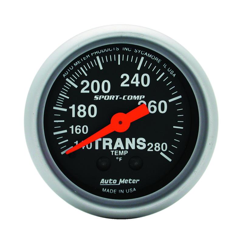 AutoMeter 3351 Autometer Sport Comp 140-280F Trans Temp Gauge - 3351