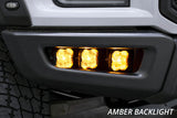 Diode Dynamics 17-20 Ford Raptor SS3 LED Fog Light Kit - Yellow Pro - DD6366