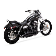Vance & Hines HD Dyna 06-17 Big Radius 2-2 Black PCX Full System Exhaust - 43371