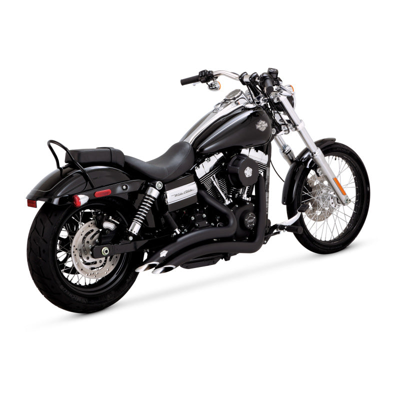 Vance & Hines HD Dyna 06-17 Big Radius 2-2 Black PCX Full System Exhaust - 43371