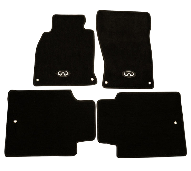 NRG FMR-610 FMR-610 NRG Floor Mats - 13+ Infinity Q70 w/ Infiniti Emblem Logo (4 pieces)
