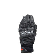 Dainese Carbon 4 Short Leather Gloves Black/Black - Large - RV and Auto Parts